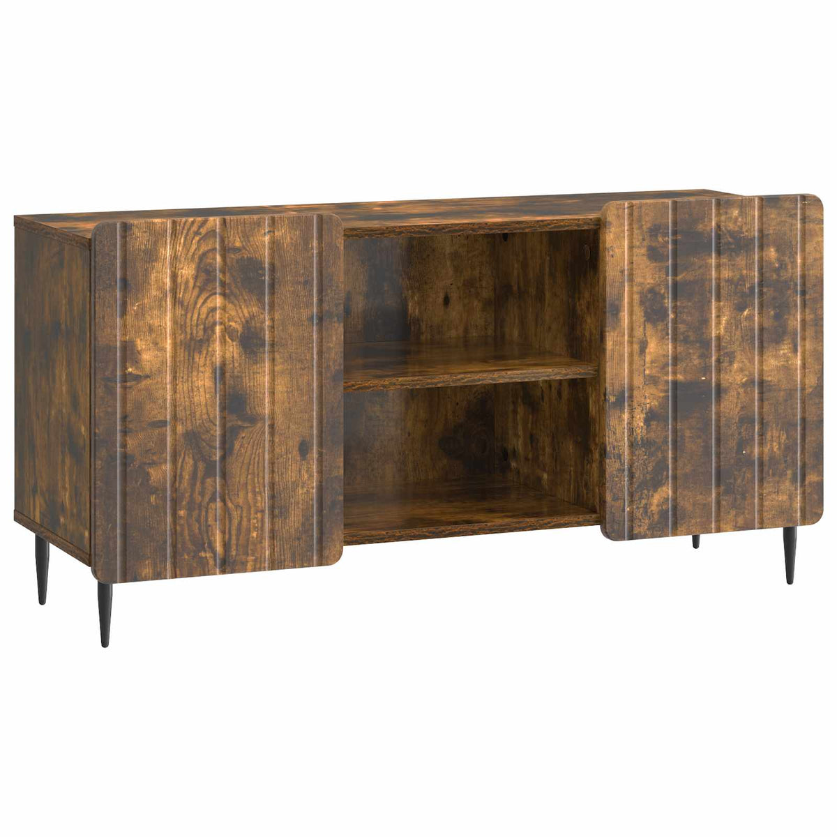 TV-Schränk 102 x 34,5 x 52 cm Räuchereiche Holzwerkstoff