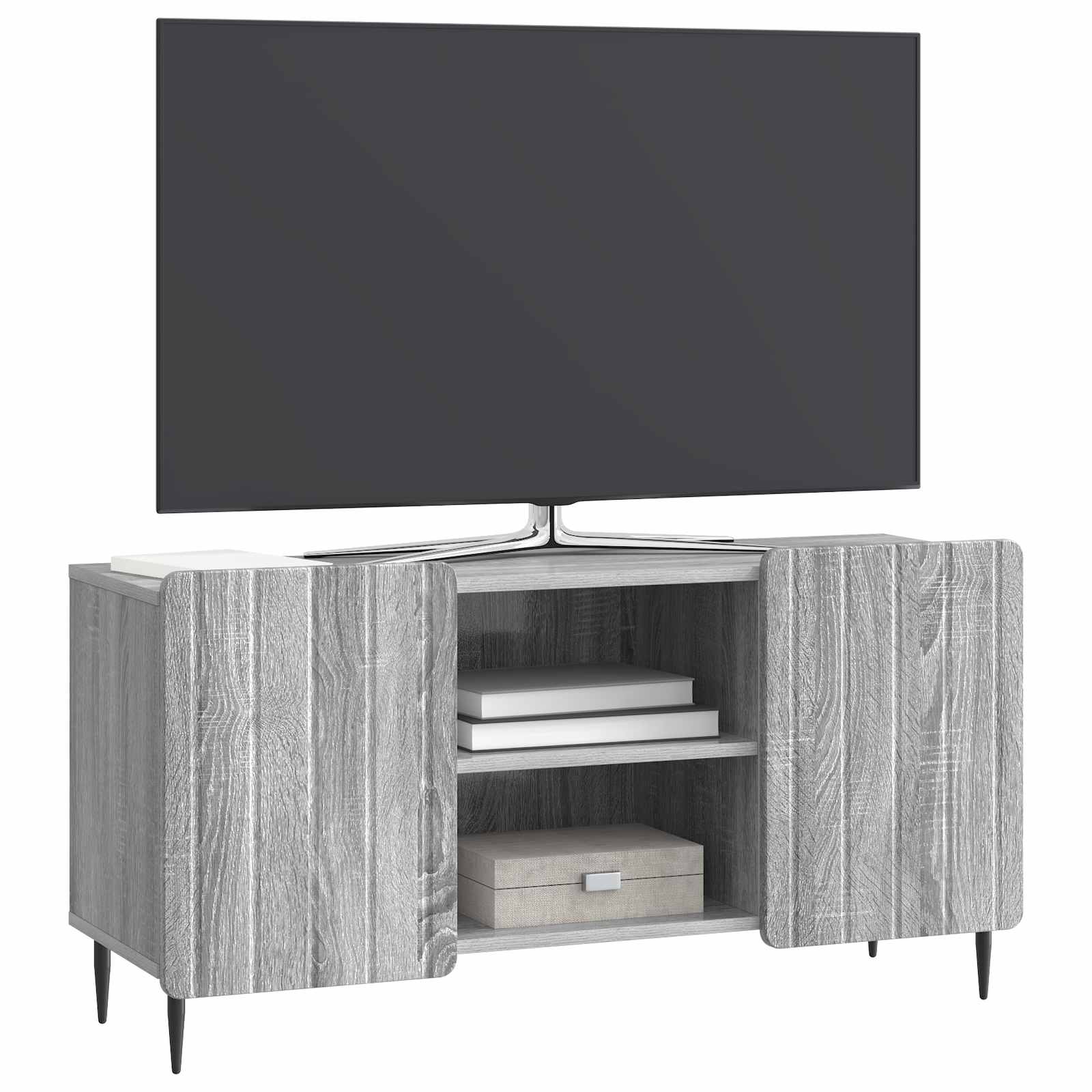 TV-Schränk 102 x 34,5 x 52 cm Sonoma-Grau Holzwerkstoff