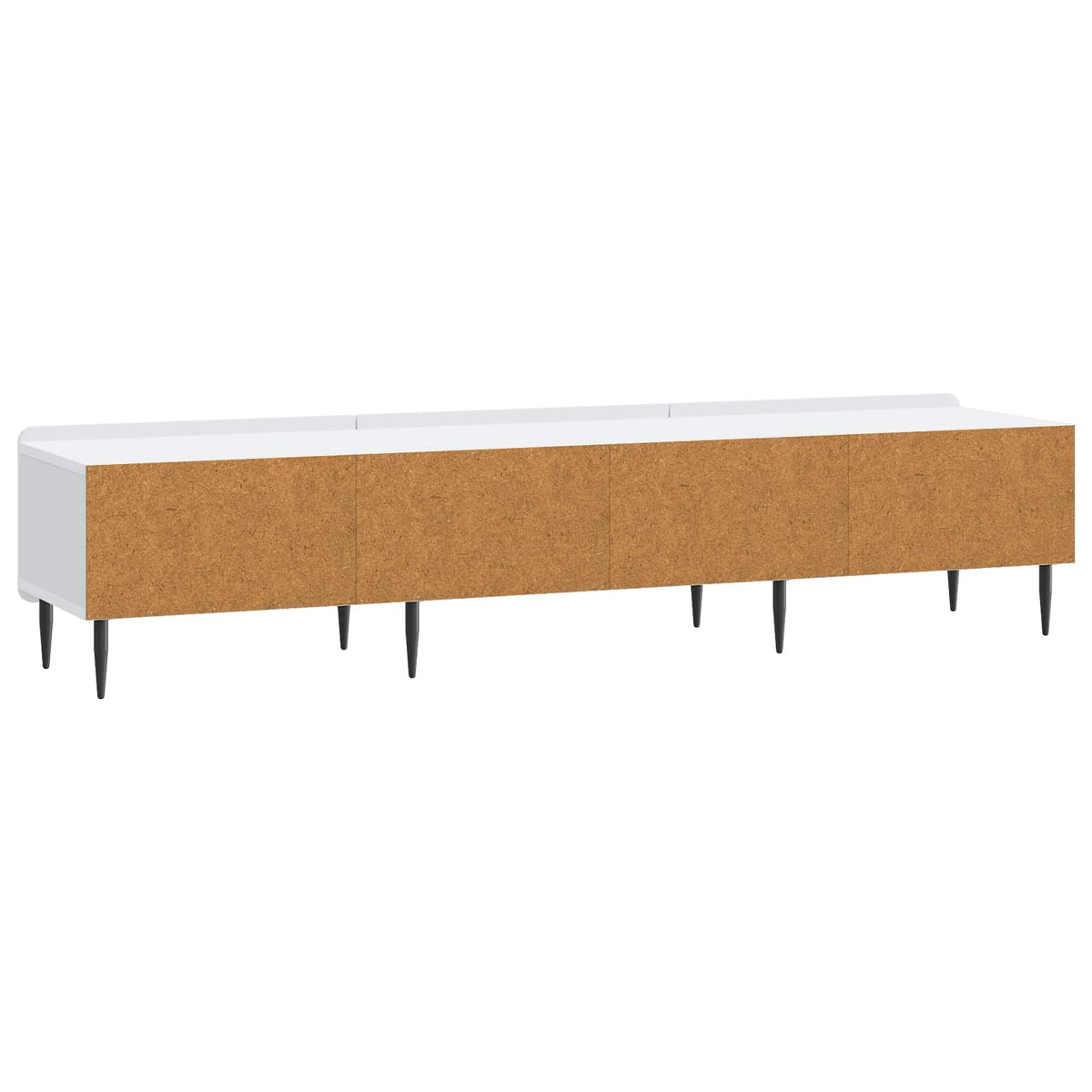 TV-Schränk mit Schubladen Weiß 147 x 34,5 x 32 cm Holzwerkstoff