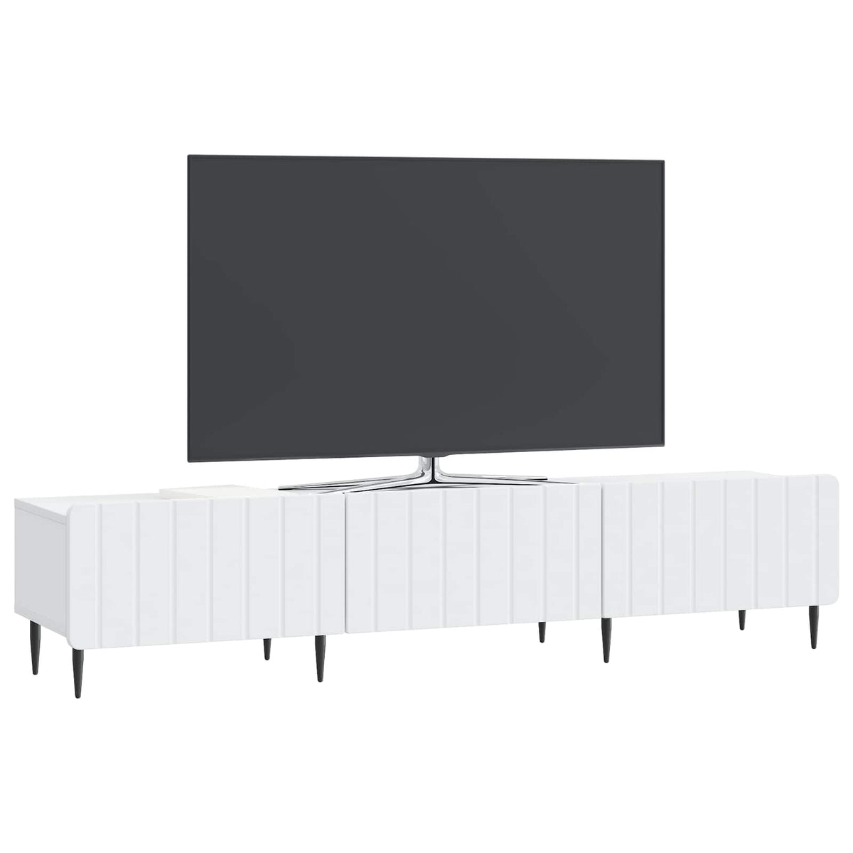 TV-Schränk mit Schubladen Weiß 147 x 34,5 x 32 cm Holzwerkstoff