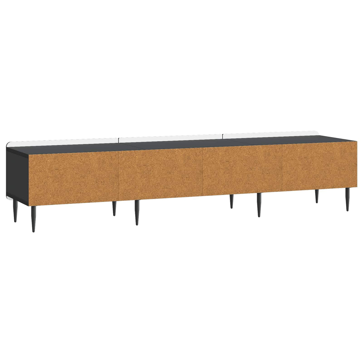 TV-Schränk Schwarz 147 x 34,5 x 32 cm Holzwerkstoff