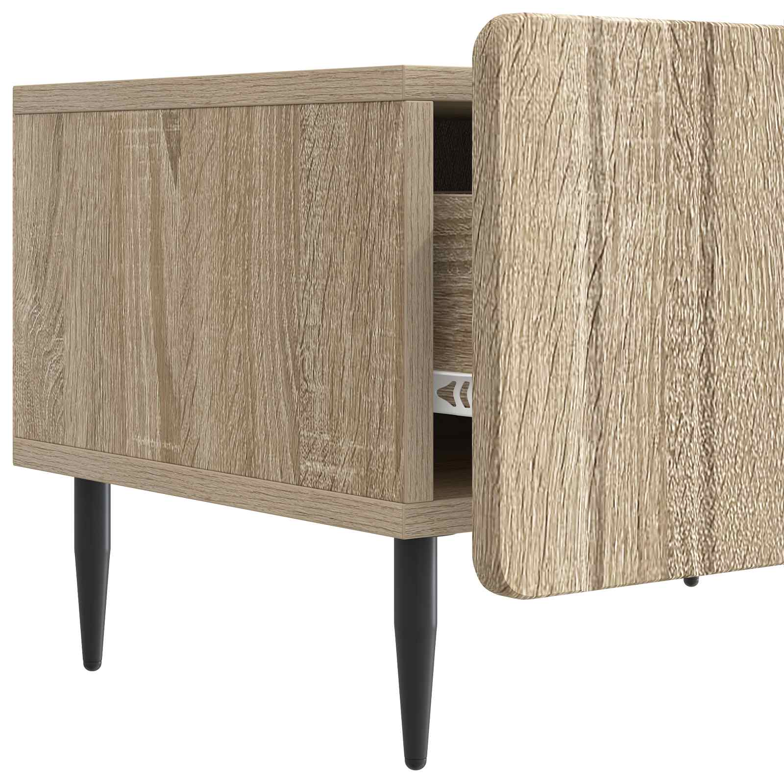 TV-Schränk 147 x 34,5 x 32 cm Sonoma-Eiche Holzwerkstoff