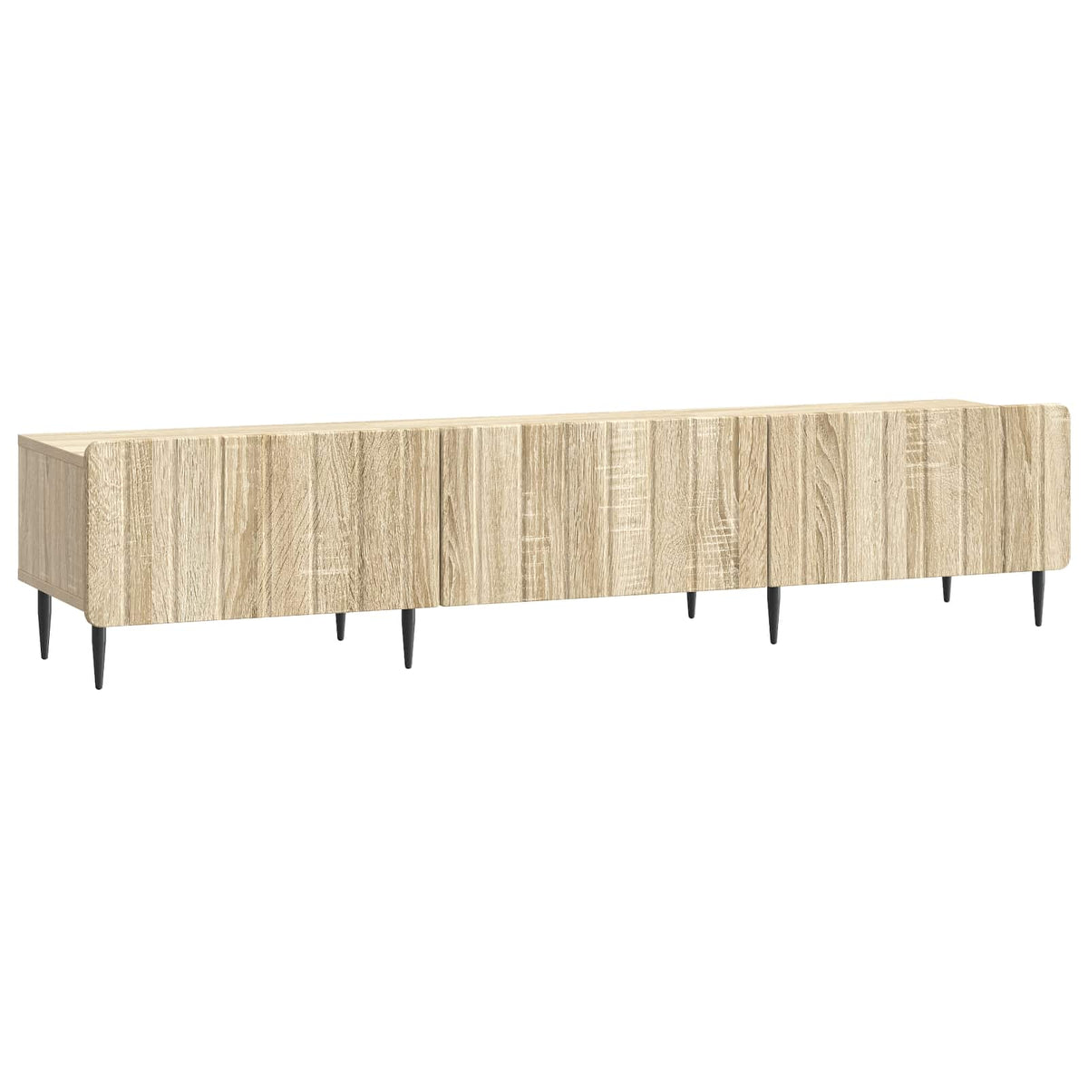 TV-Schränk 147 x 34,5 x 32 cm Sonoma-Eiche Holzwerkstoff