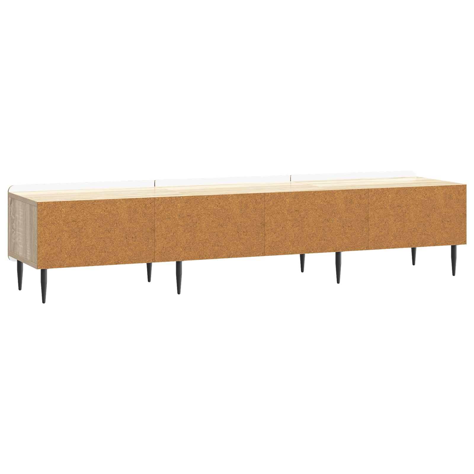 TV-Schränk 147 x 34,5 x 32 cm Sonoma-Eiche Holzwerkstoff