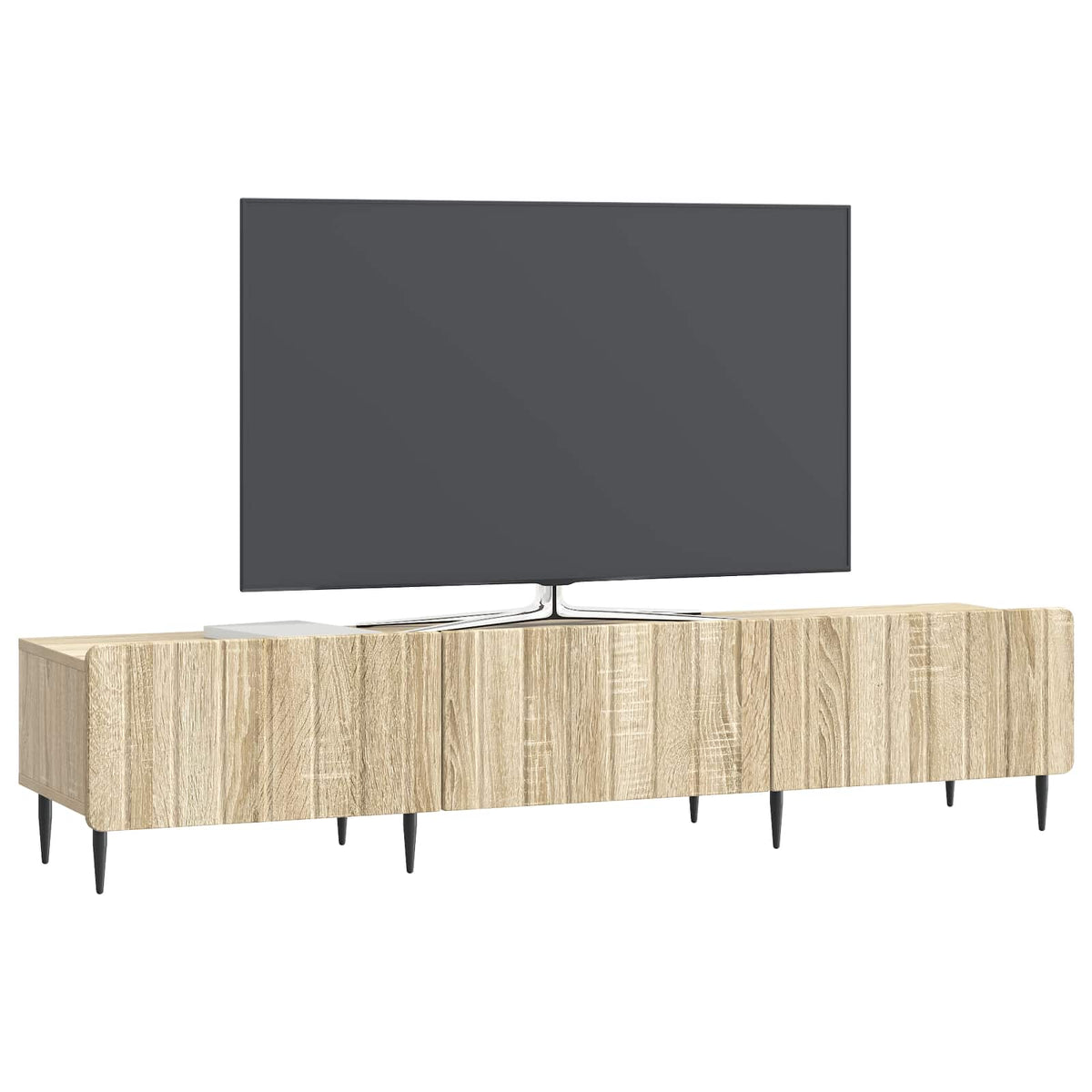 TV-Schränk 147 x 34,5 x 32 cm Sonoma-Eiche Holzwerkstoff
