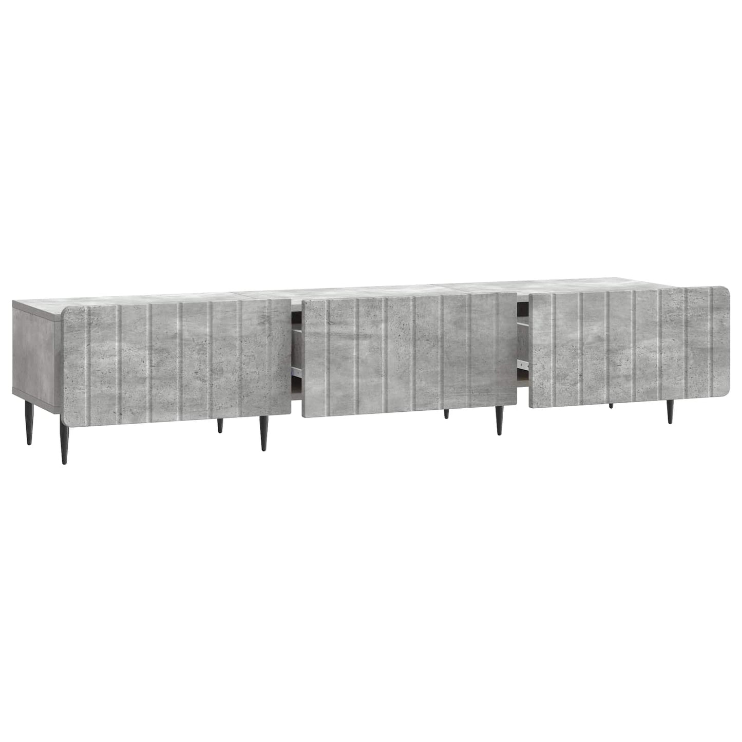TV-Schränk Betongrau 147 x 34,5 x 32 cm Holzwerkstoff