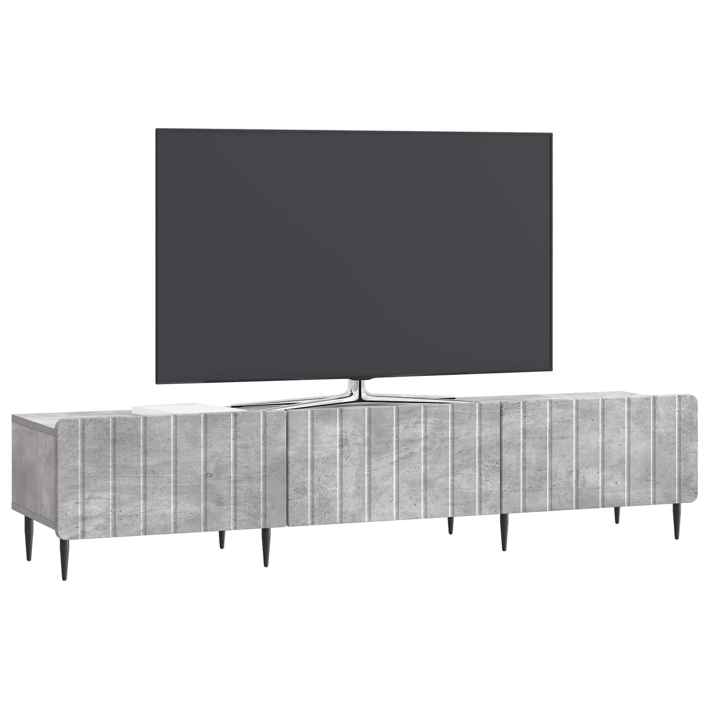 TV-Schränk Betongrau 147 x 34,5 x 32 cm Holzwerkstoff