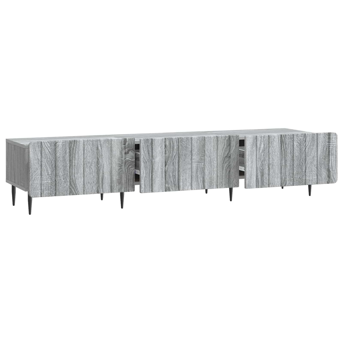 TV-Schränk Graues Sonoma 147 x 34,5 x 32 cm Holzwerkstoff