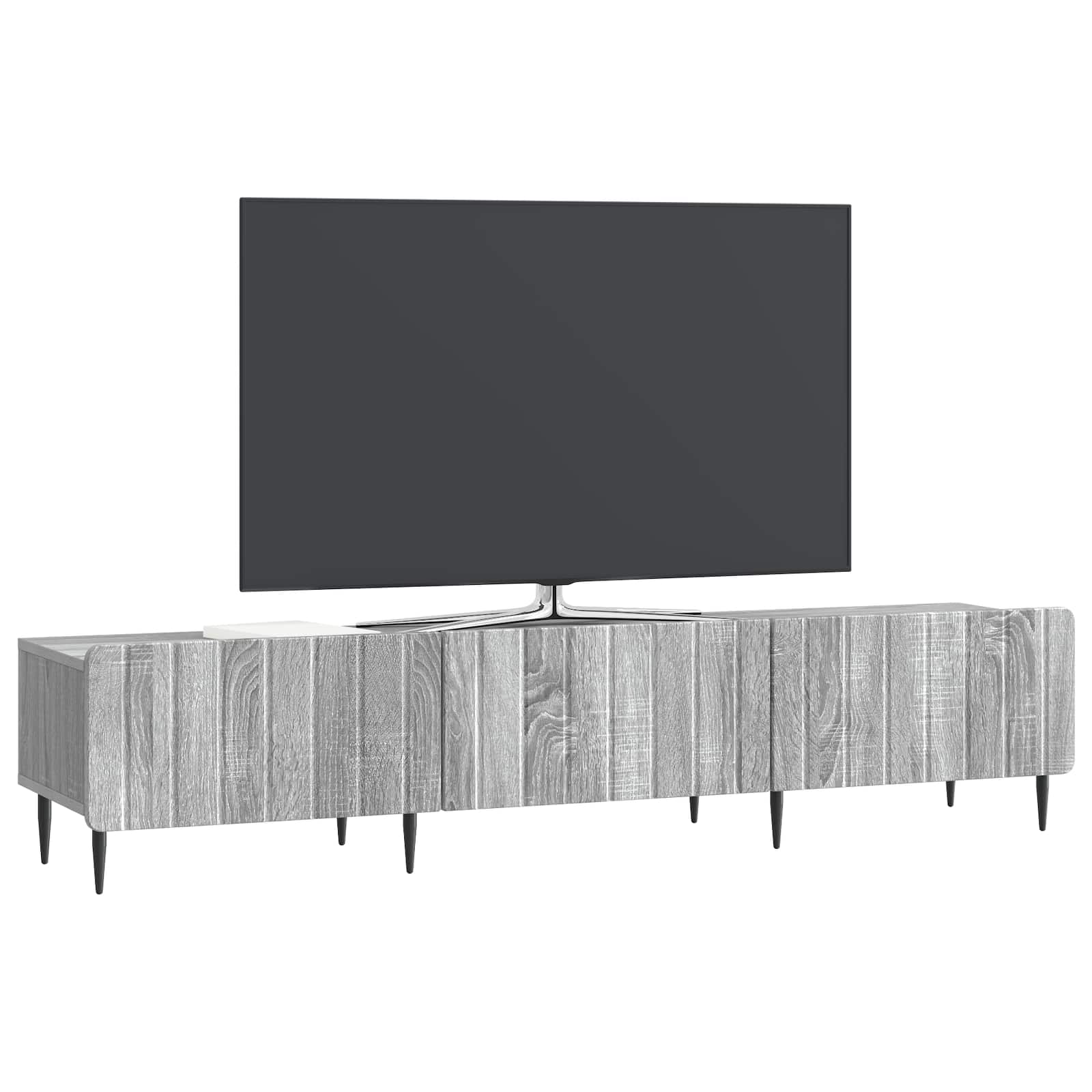 TV-Schränk Graues Sonoma 147 x 34,5 x 32 cm Holzwerkstoff