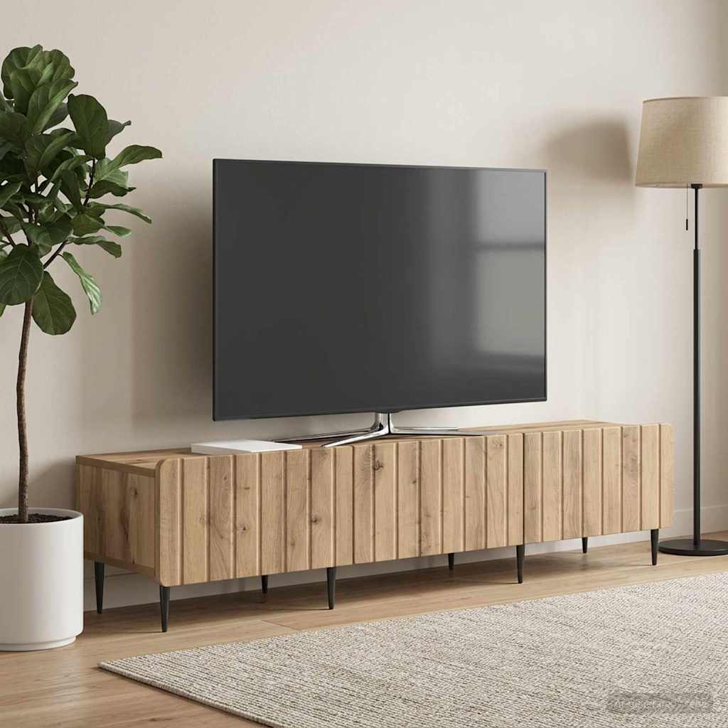 TV-Schränk 147 x 34,5 x 32 cm Artisan-Eiche Holzwerkstoff