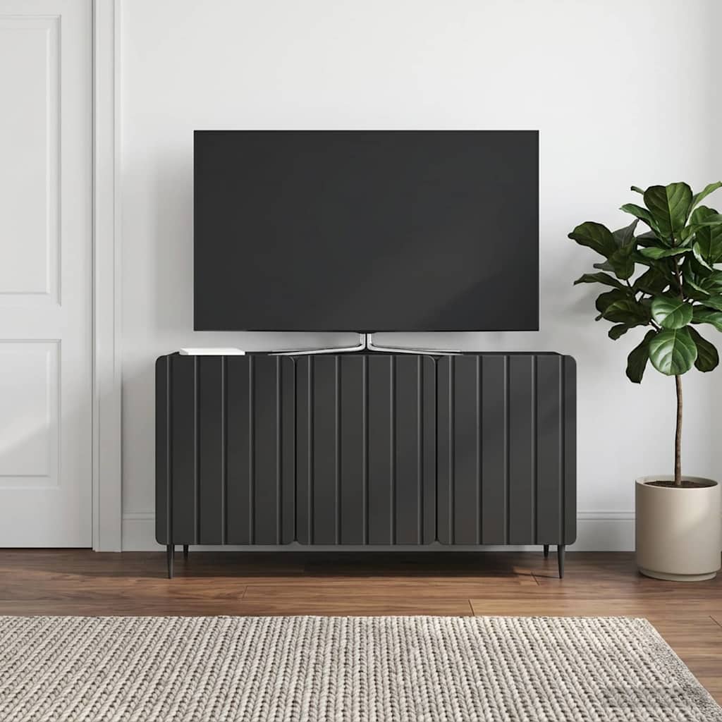 TV-Schränk 99 x 34,5 x 52 cm Schwarz Holzwerkstoff