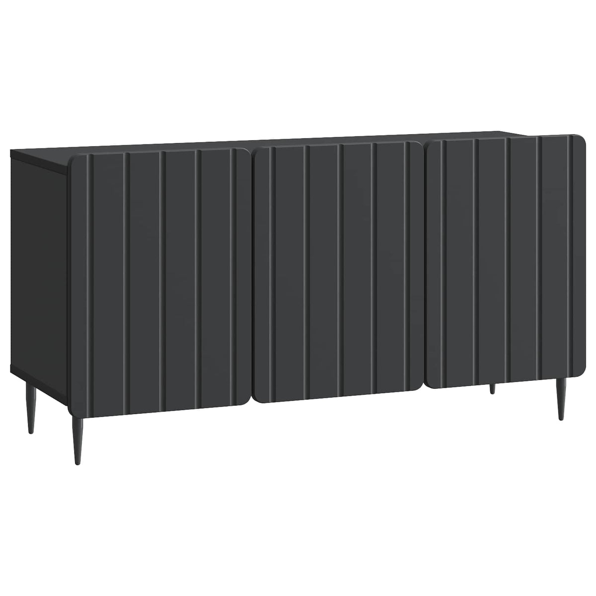 TV-Schränk 99 x 34,5 x 52 cm Schwarz Holzwerkstoff