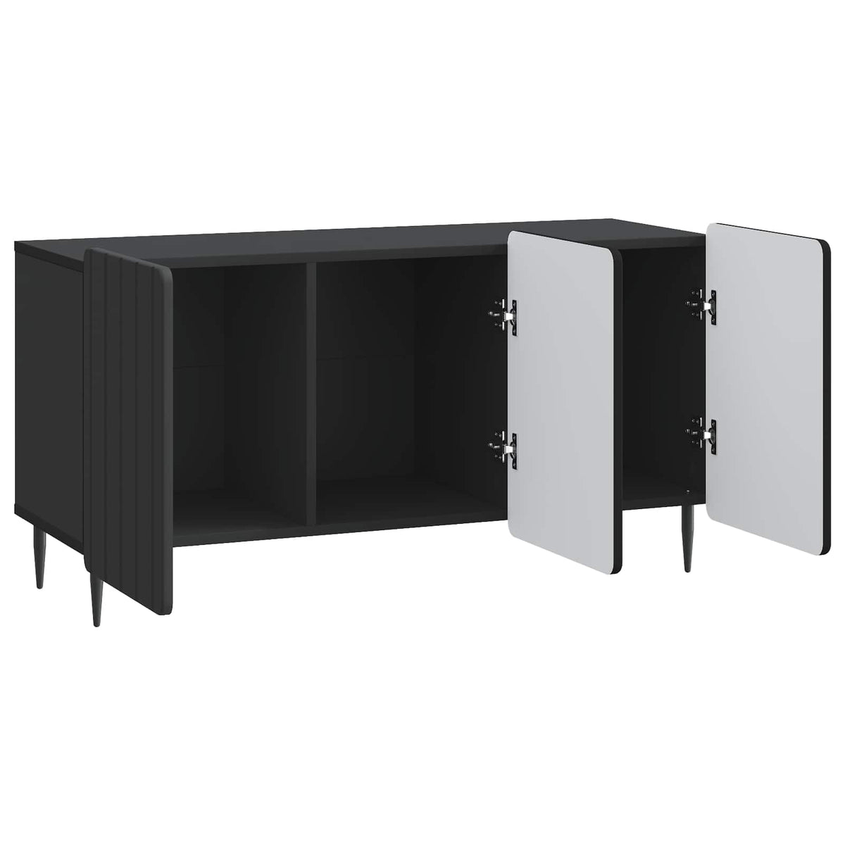 TV-Schränk 99 x 34,5 x 52 cm Schwarz Holzwerkstoff