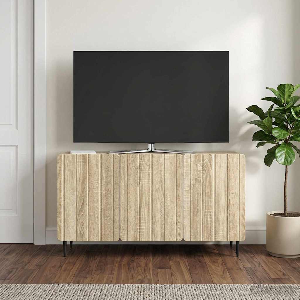 TV-Schränk 99 x 34,5 x 52 cm Sonoma-Eiche Holzwerkstoff