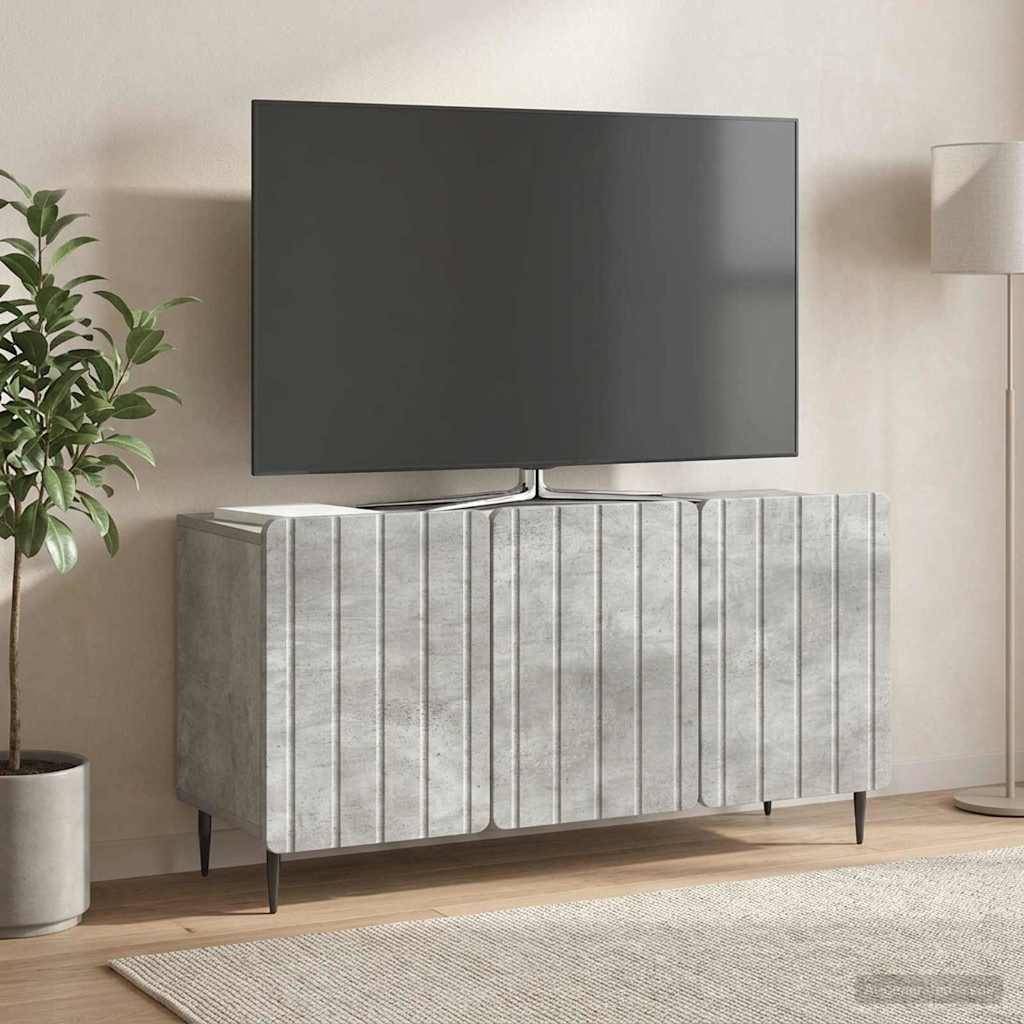 TV-Schränk 99 x 34,5 x 52 cm Betongrau Holzwerkstoff