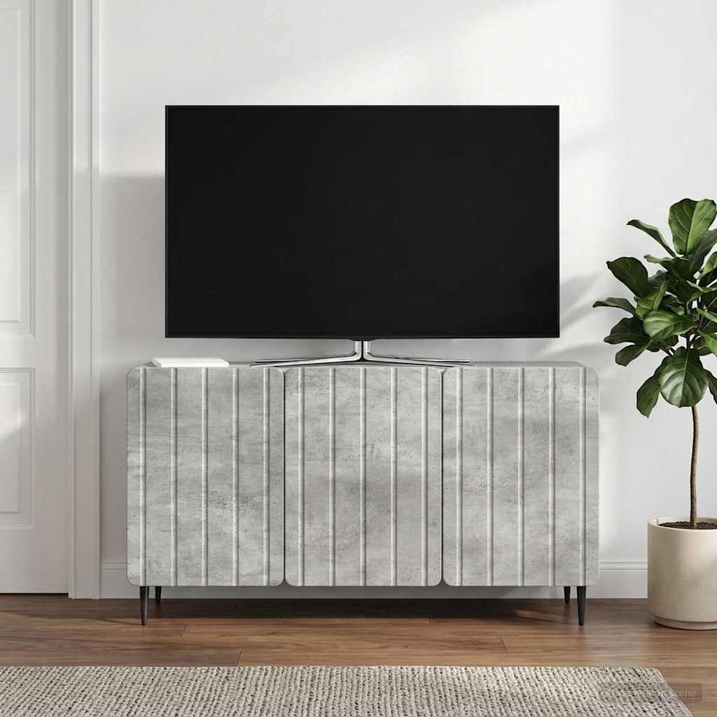 TV-Schränk 99 x 34,5 x 52 cm Betongrau Holzwerkstoff
