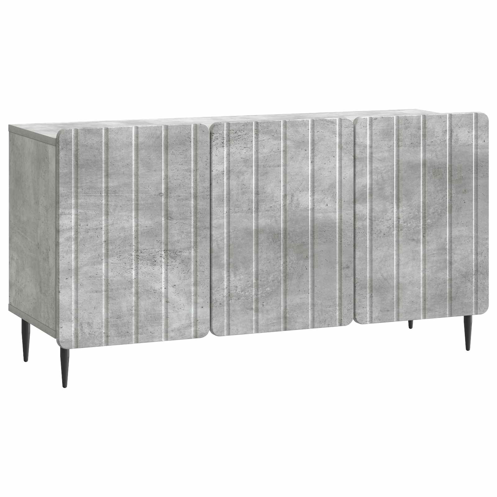 TV-Schränk 99 x 34,5 x 52 cm Betongrau Holzwerkstoff