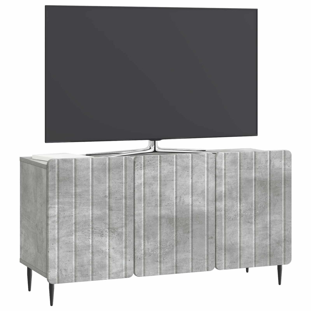 TV-Schränk 99 x 34,5 x 52 cm Betongrau Holzwerkstoff