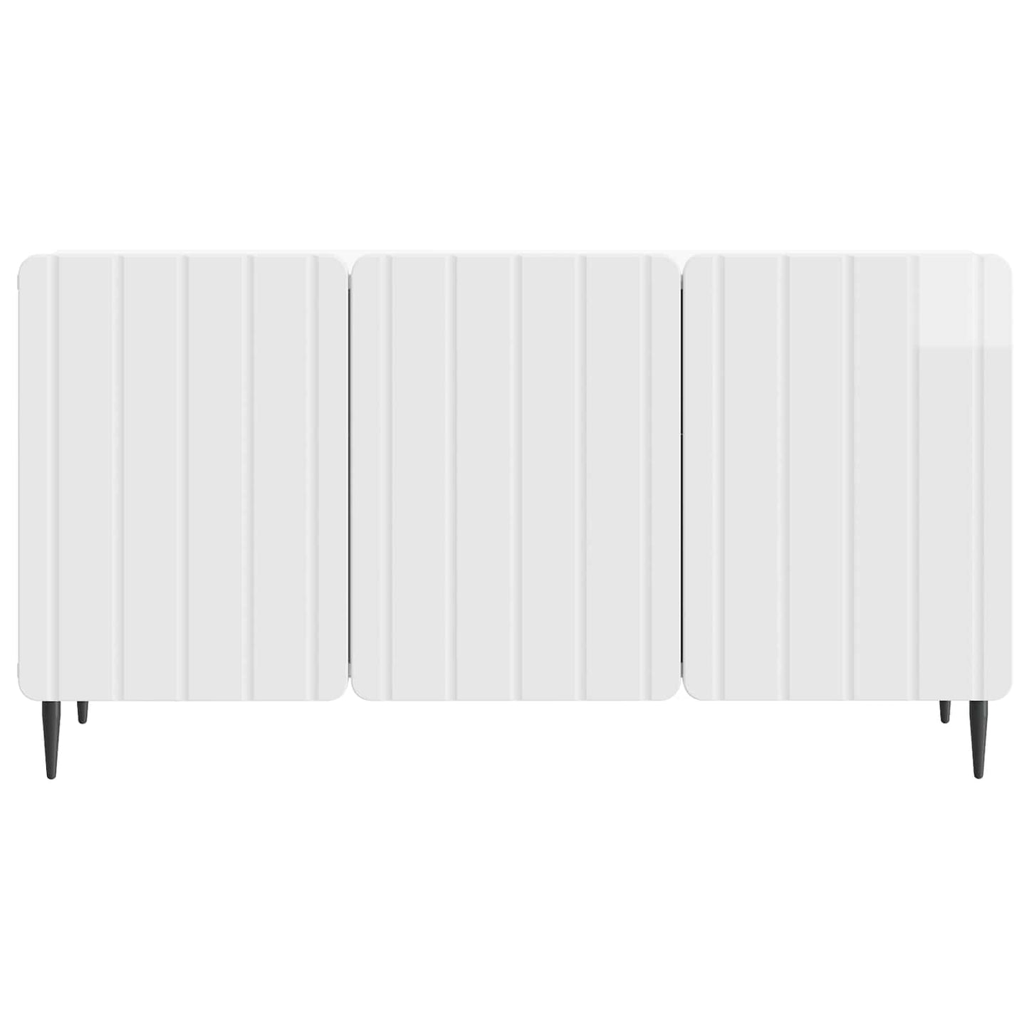 TV-Schränk 99 x 34,5 x 52 cm Hochglanz Weiß Holzwerkstoff