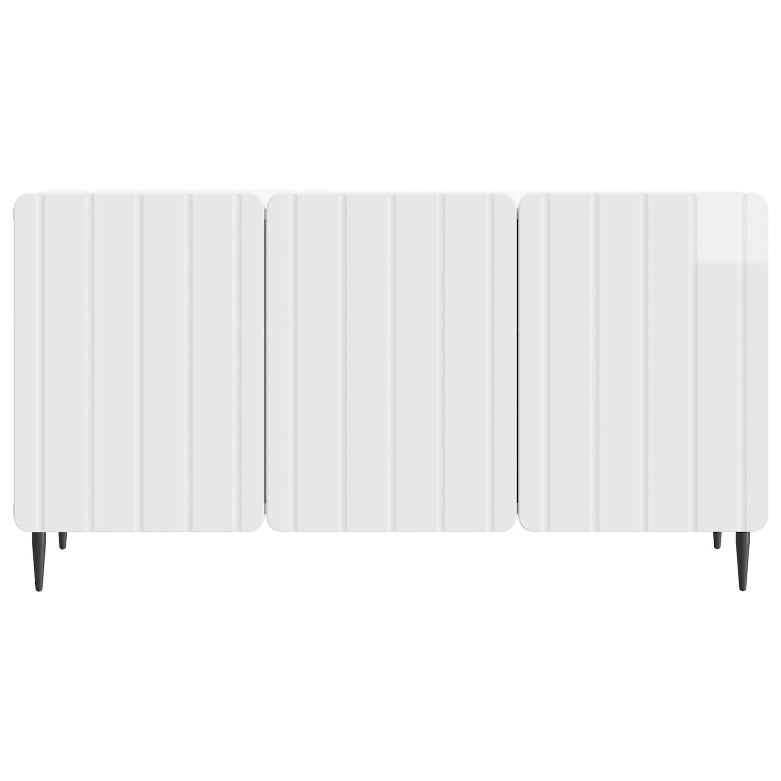 TV-Schränk 99 x 34,5 x 52 cm Hochglanz Weiß Holzwerkstoff
