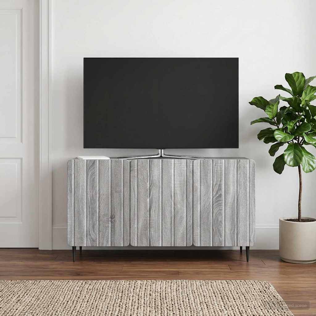 TV-Schränk 99 x 34,5 x 52 cm Sonoma-Grau Holzwerkstoff