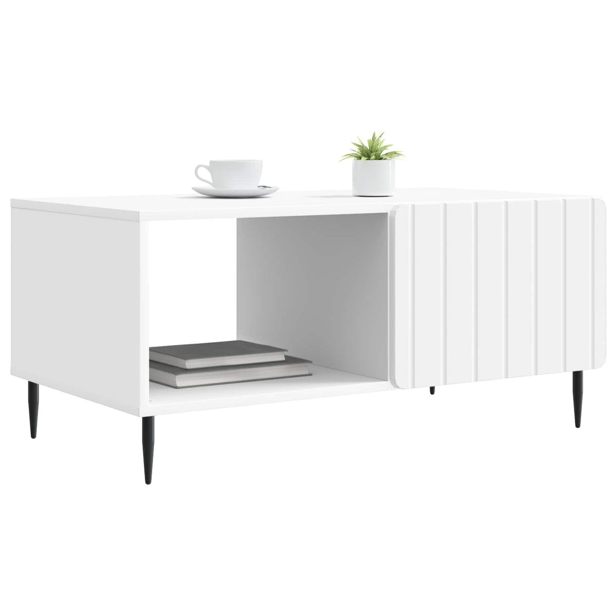 Couchtisch Weiß 90 x 50 x 40 cm Holzwerkstoff