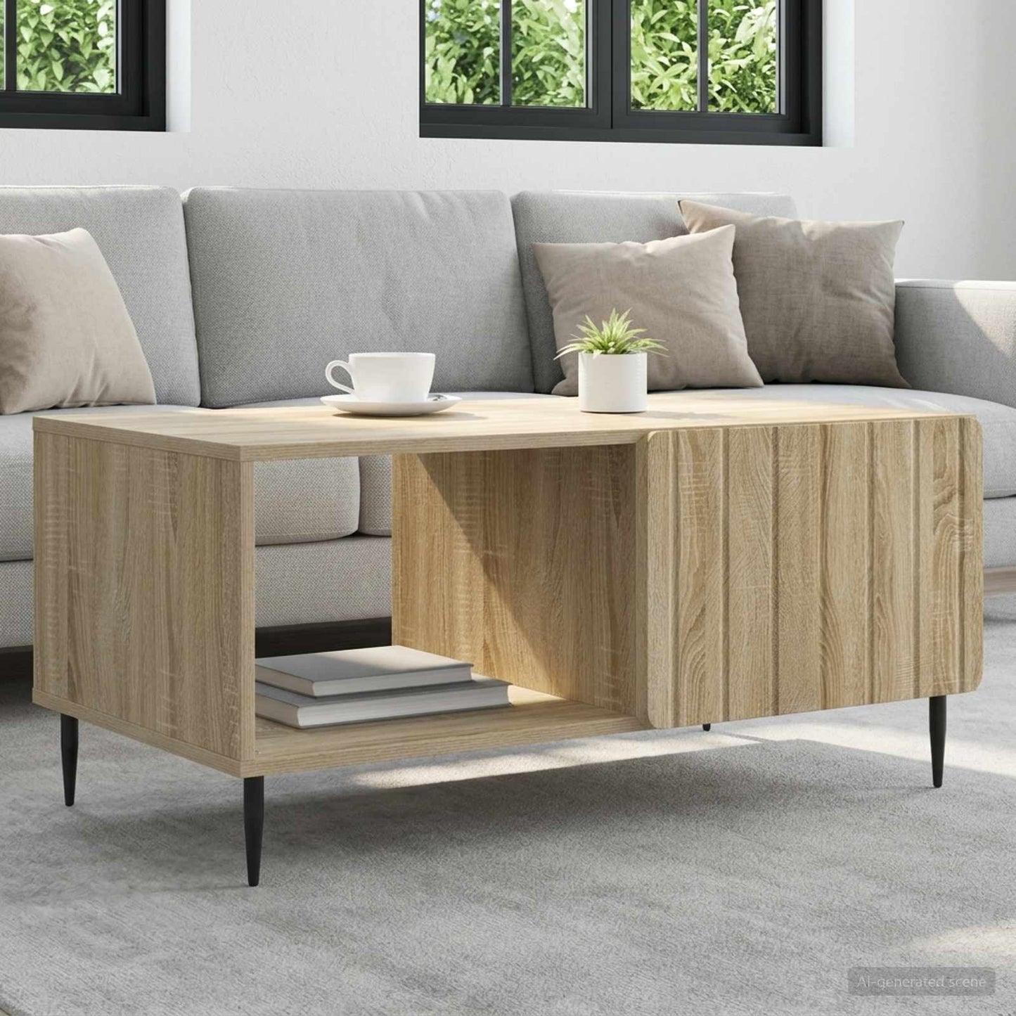 Couchtisch Sonoma-Eiche 90 x 50 x 40 cm Holzwerkstoff