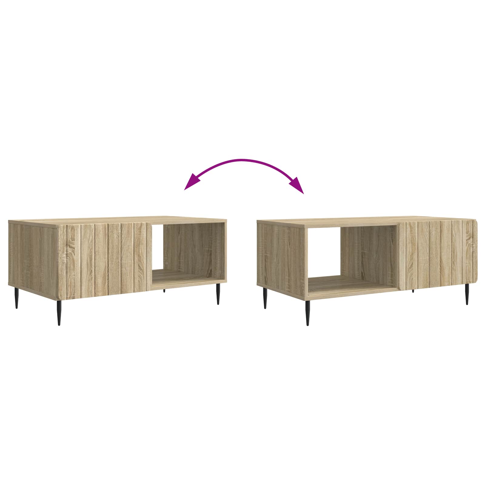Couchtisch Sonoma-Eiche 90 x 50 x 40 cm Holzwerkstoff