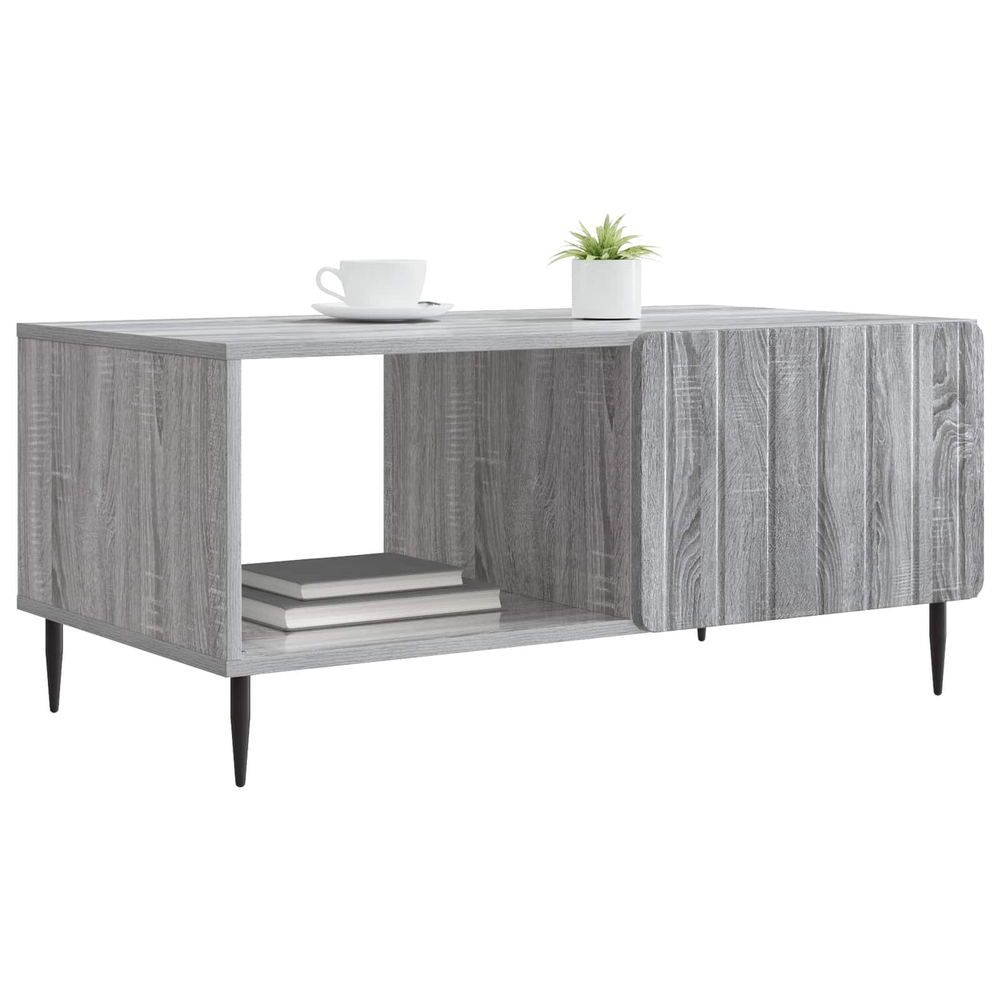 Couchtisch Grau Sonoma 90 x 50 x 40 cm Holzwerkstoff