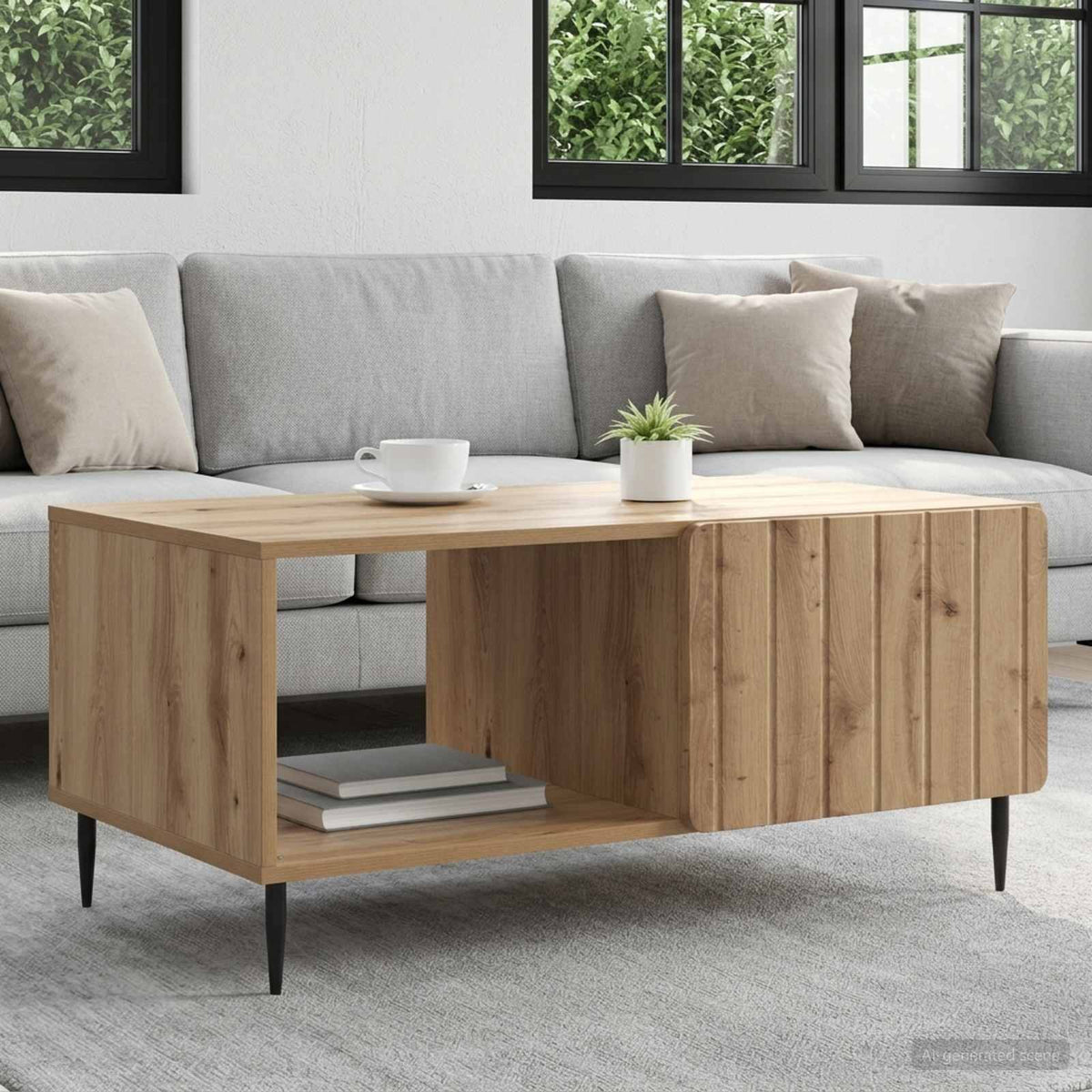 Couchtisch Artisan-Eiche 90 x 50 x 40 cm Holzwerkstoff