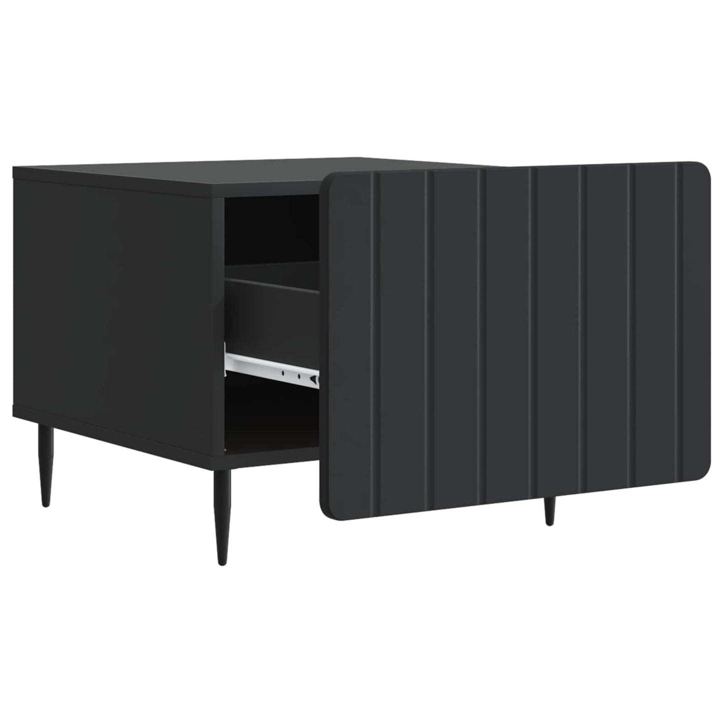 Couchtisch mit Schubladen Schwarz 49 x 50 x 42 cm Holzwerkstoff