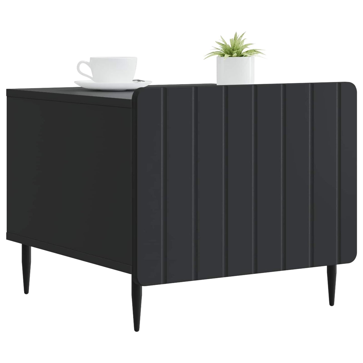 Couchtisch mit Schubladen Schwarz 49 x 50 x 42 cm Holzwerkstoff
