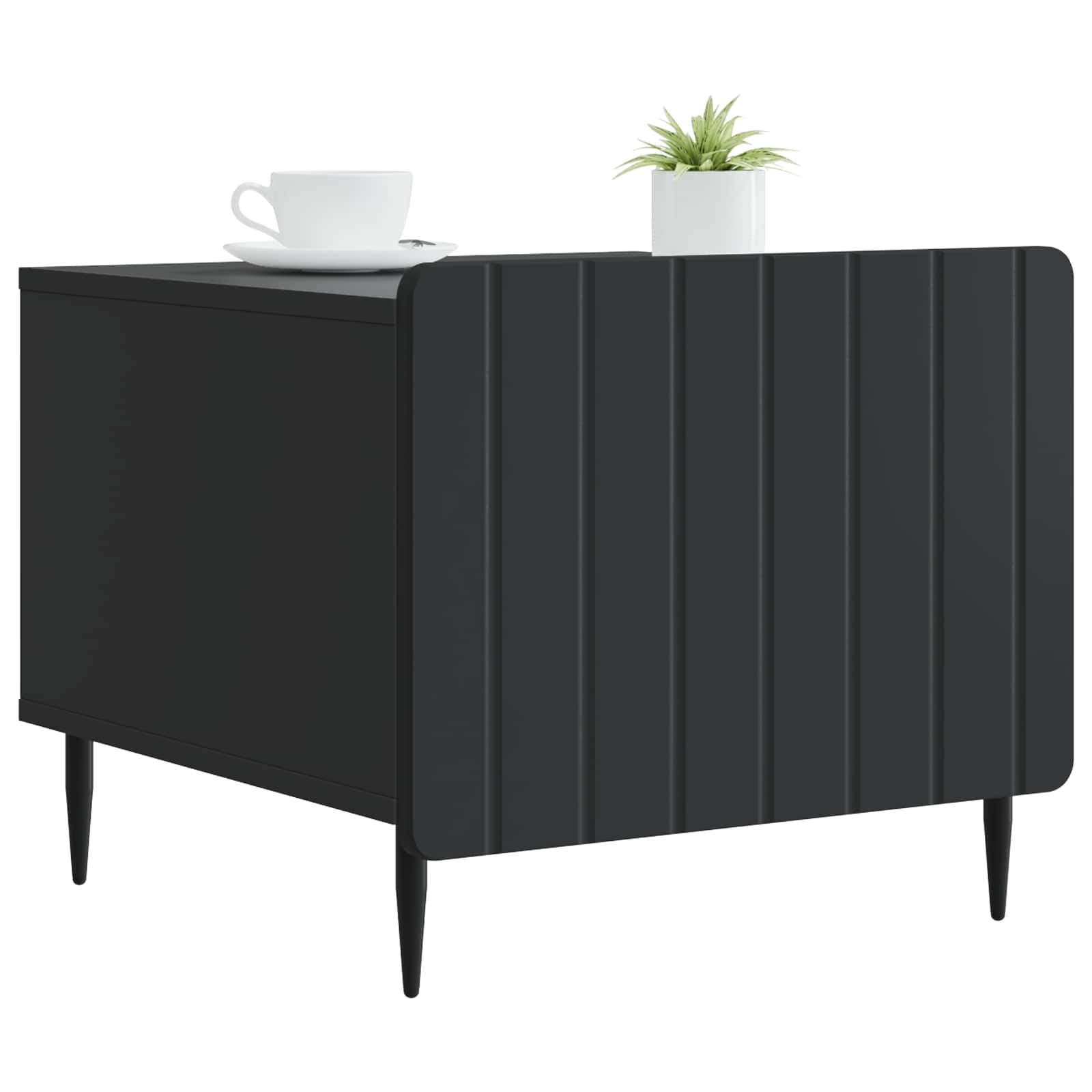 Couchtisch mit Schubladen Schwarz 49 x 50 x 42 cm Holzwerkstoff