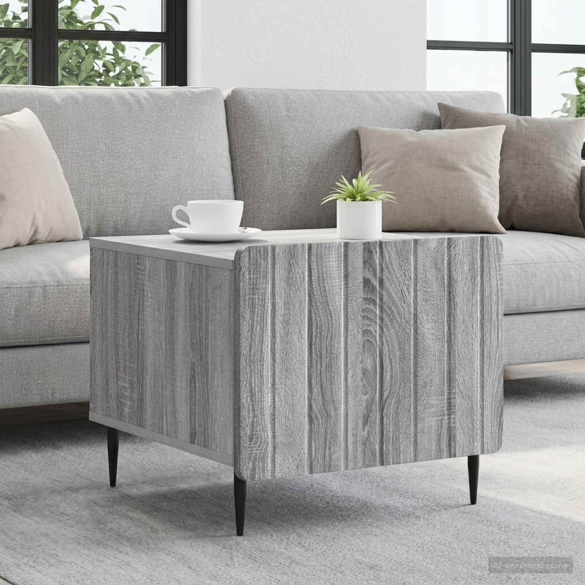 Couchtisch Graues Sonoma 49 x 50 x 42 cm Holzwerkstoff