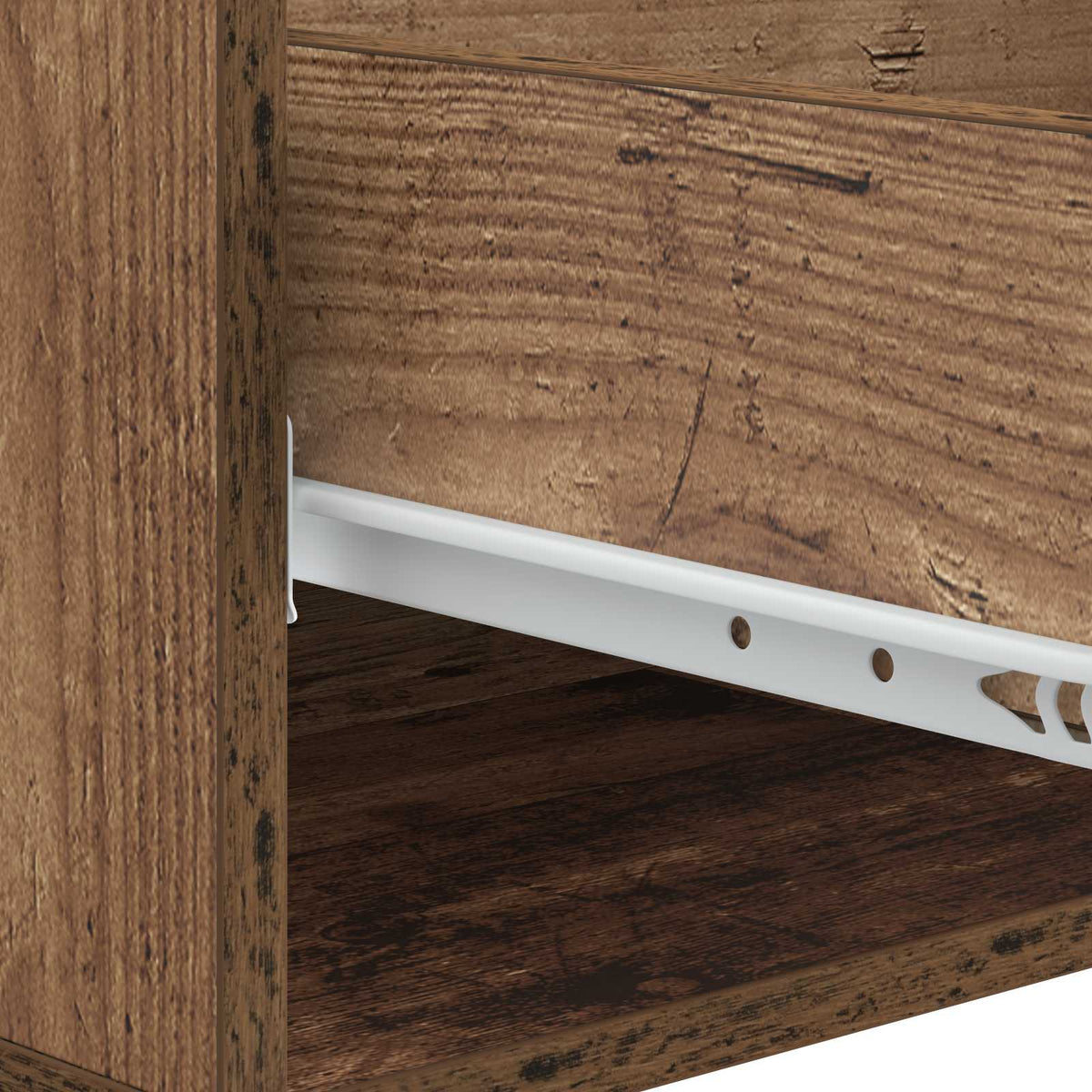 Couchtisch mit Schubladen Altholz 49 x 50 x 42 cm Holzwerkstoff