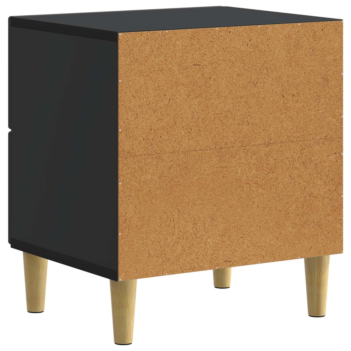 Nachttisch Schwarz 43 x 34,5 x 48 cm Holzwerkstoff