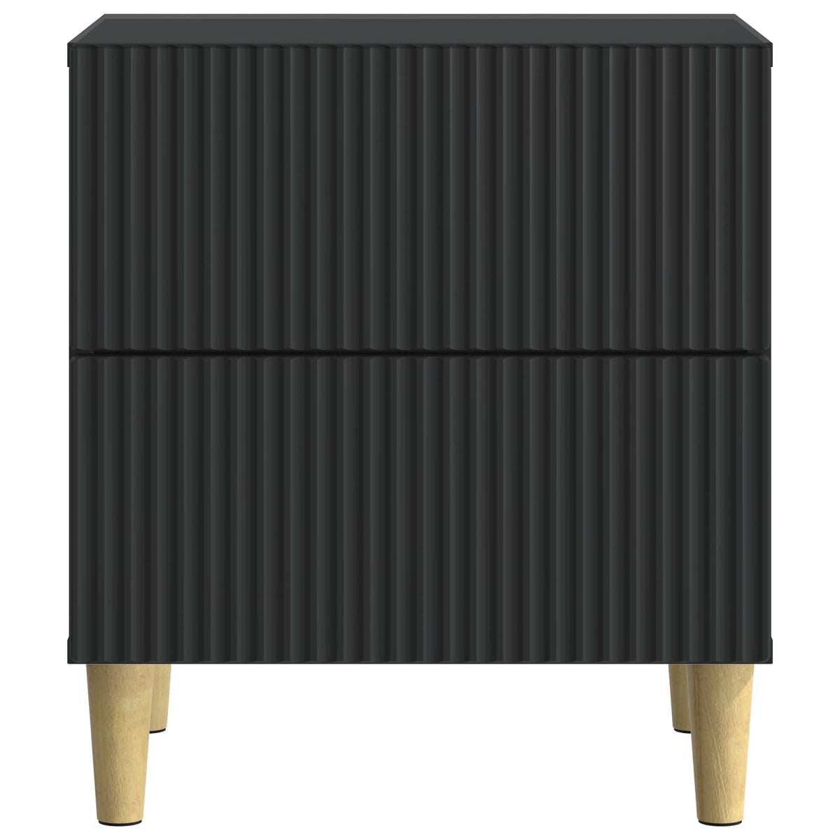 Nachttisch Schwarz 43 x 34,5 x 48 cm Holzwerkstoff