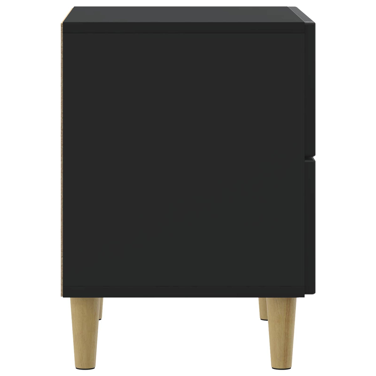Nachttisch Schwarz 43 x 34,5 x 48 cm Holzwerkstoff