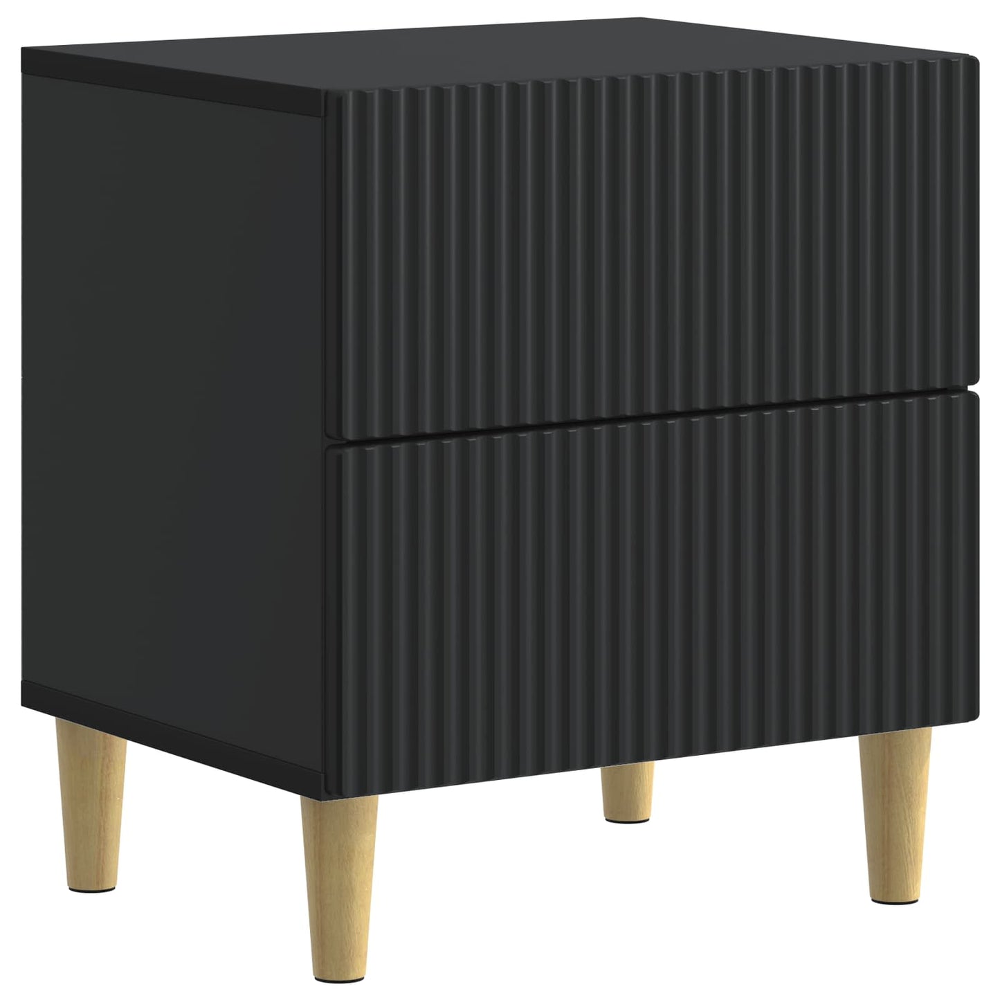 Nachttisch 2 Stk. Schwarz 43 x 34,5 x 48 cm Holzwerkstoff