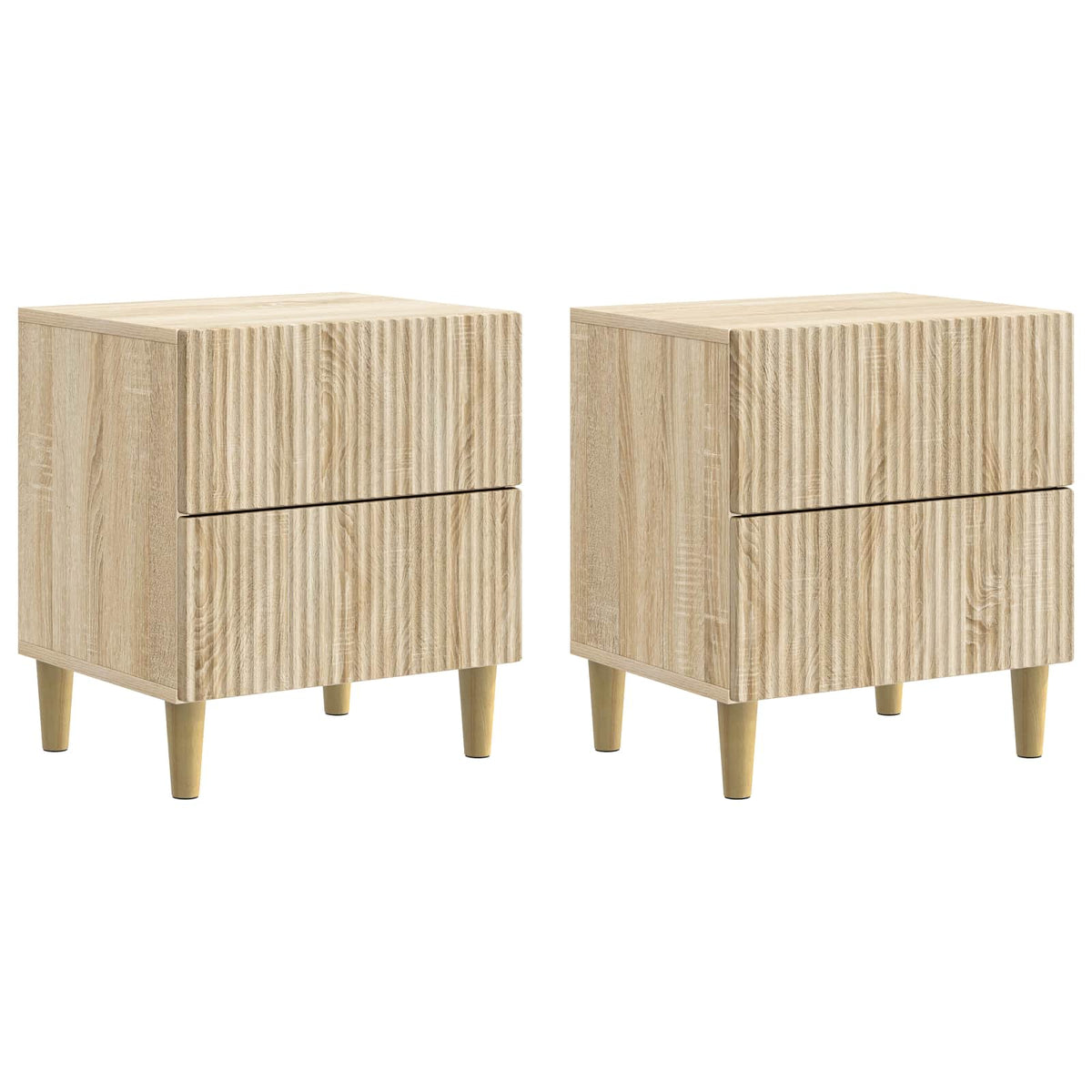 Nachttisch 2 Stk. Sonoma-Eiche 43 x 34,5 x 48 cm Holzwerkstoff