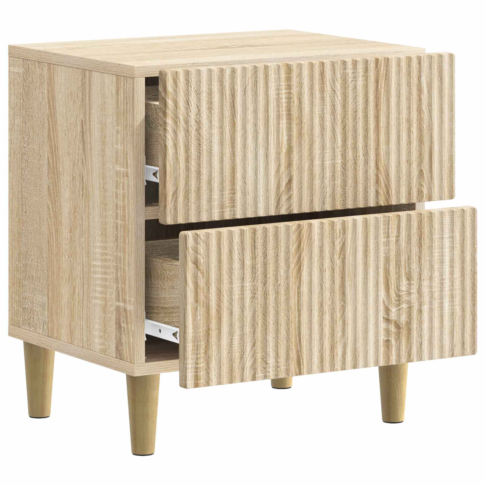 Nachttisch 2 Stk. Sonoma-Eiche 43 x 34,5 x 48 cm Holzwerkstoff