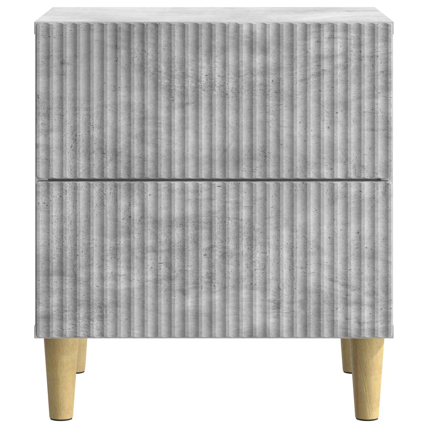 Nachttisch Betongrau 43 x 34,5 x 48 cm Holzwerkstoff