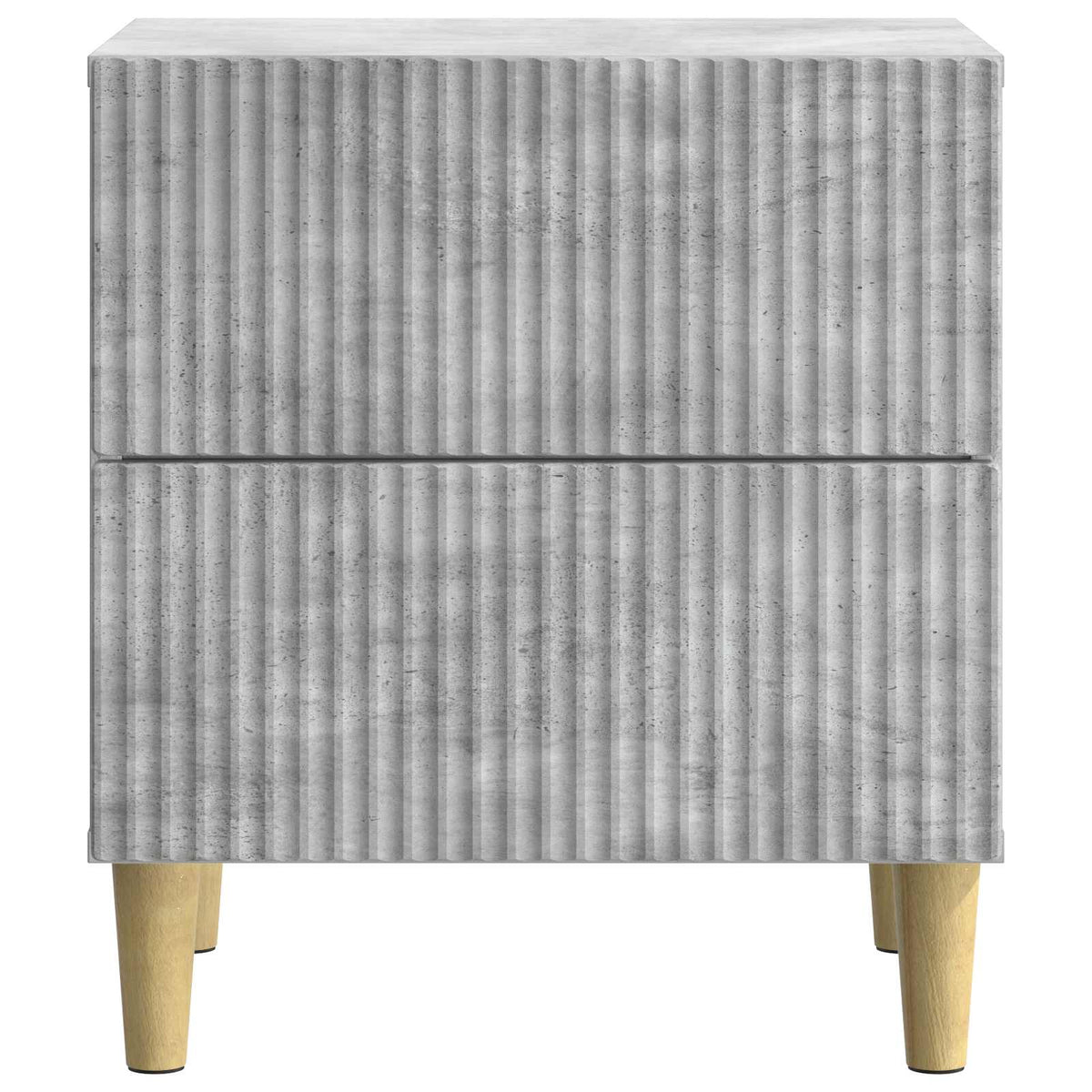 Nachttisch Betongrau 43 x 34,5 x 48 cm Holzwerkstoff