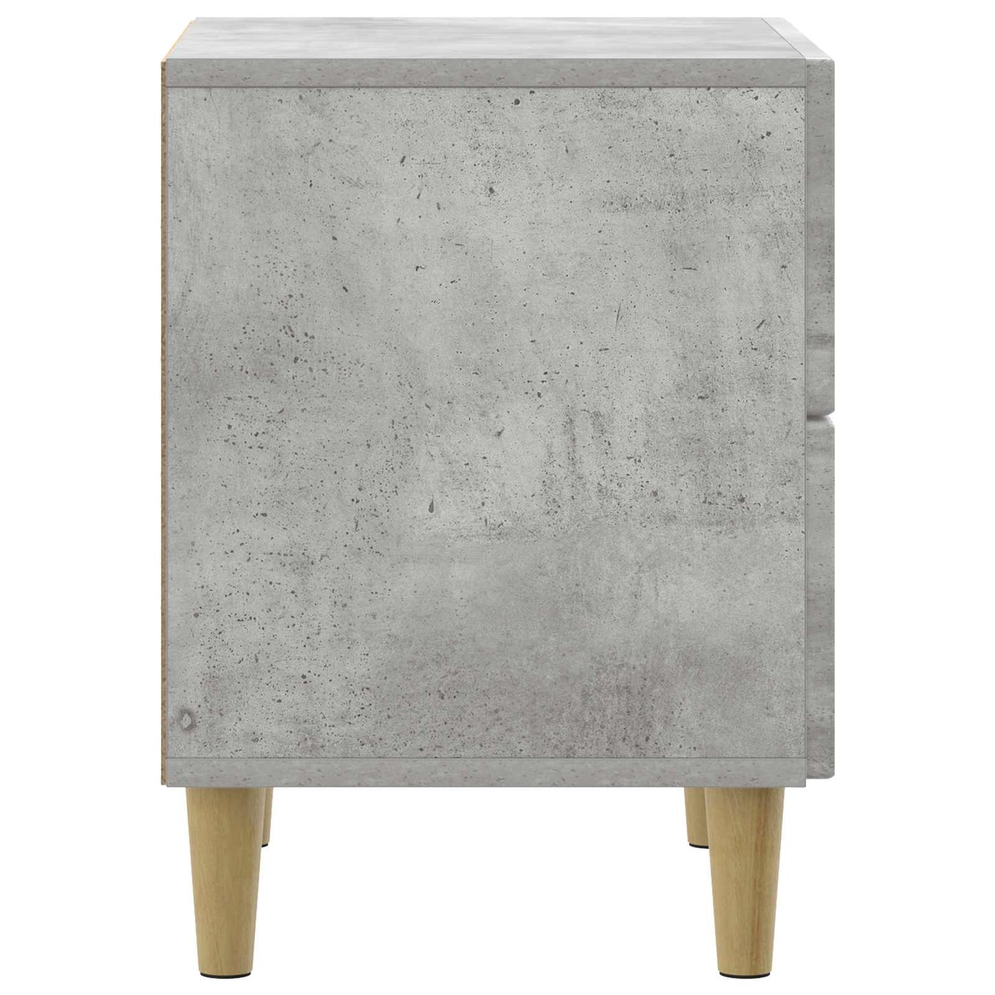 Nachttisch Betongrau 43 x 34,5 x 48 cm Holzwerkstoff