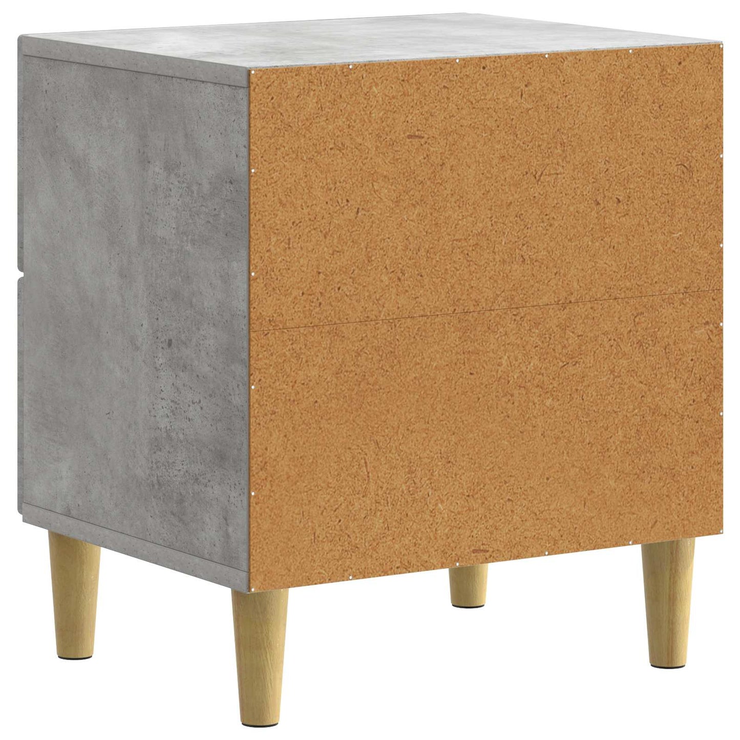 Nachttisch 2 Stk. Betongrau 43 x 34,5 x 48 cm Holzwerkstoff