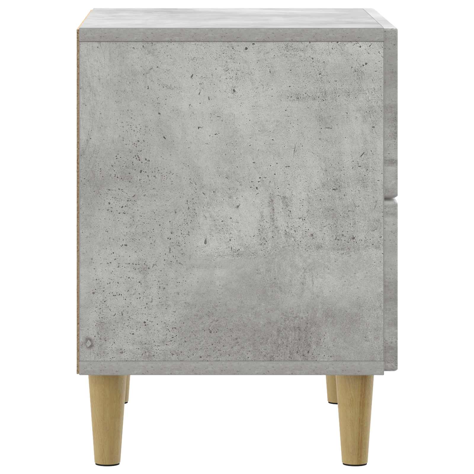 Nachttisch 2 Stk. Betongrau 43 x 34,5 x 48 cm Holzwerkstoff
