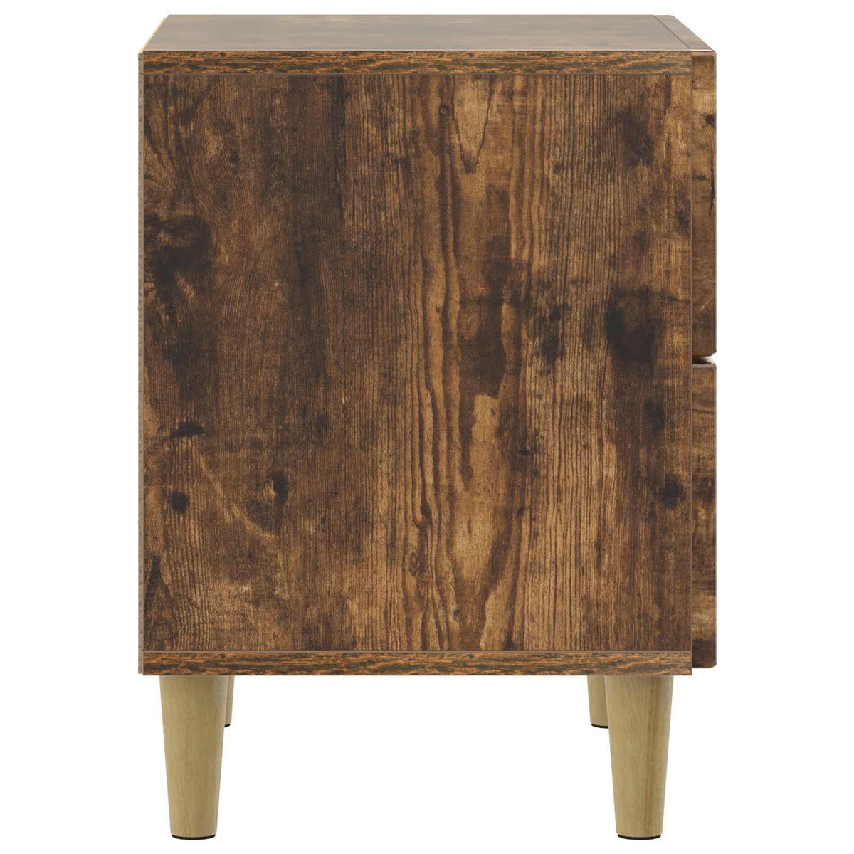 Nachttisch 2 Stk. Räuchereiche 43 x 34,5 x 48 cm Holzwerkstoff