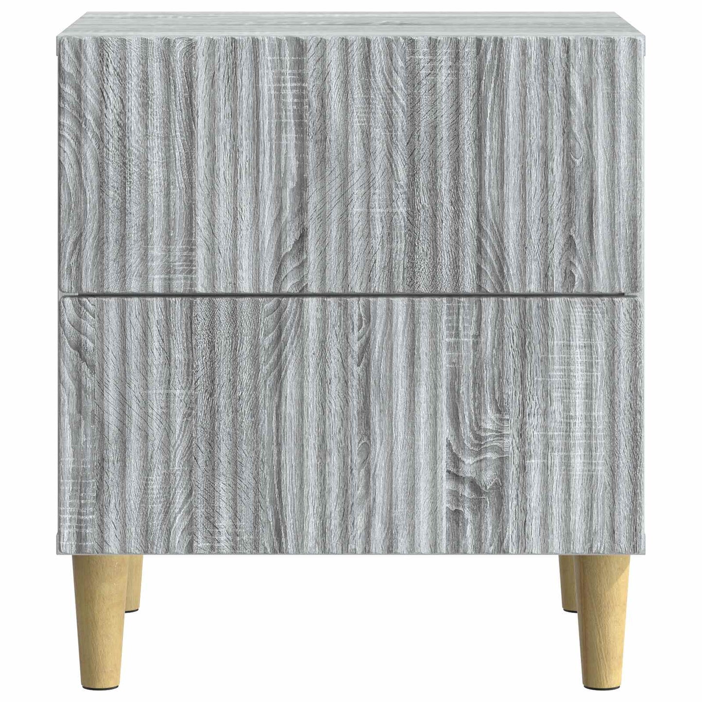 Nachttisch 2 Stk. Sonoma-Grau 43 x 34,5 x 48 cm Holzwerkstoff