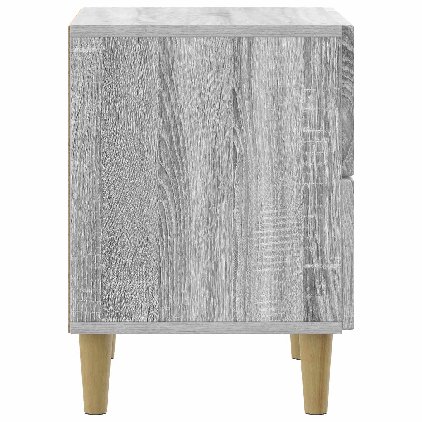 Nachttisch 2 Stk. Sonoma-Grau 43 x 34,5 x 48 cm Holzwerkstoff