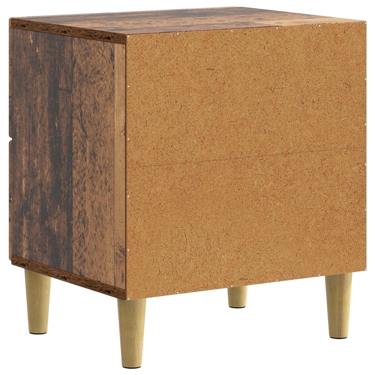 Nachttisch 2 Stk. Altholz 43 x 34,5 x 48 cm Holzwerkstoff